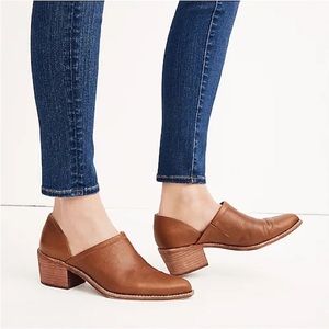 Madewell The Brady Lowcut Bootie English Saddle Sz 8.